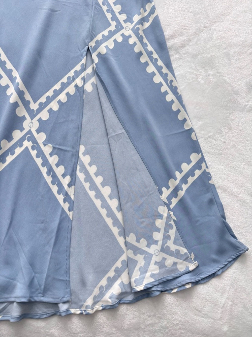 MON RENN Serape Sleeveless Blue Postcards Fitted Maxi Dress--NWT--10/M - Picture 5 of 16